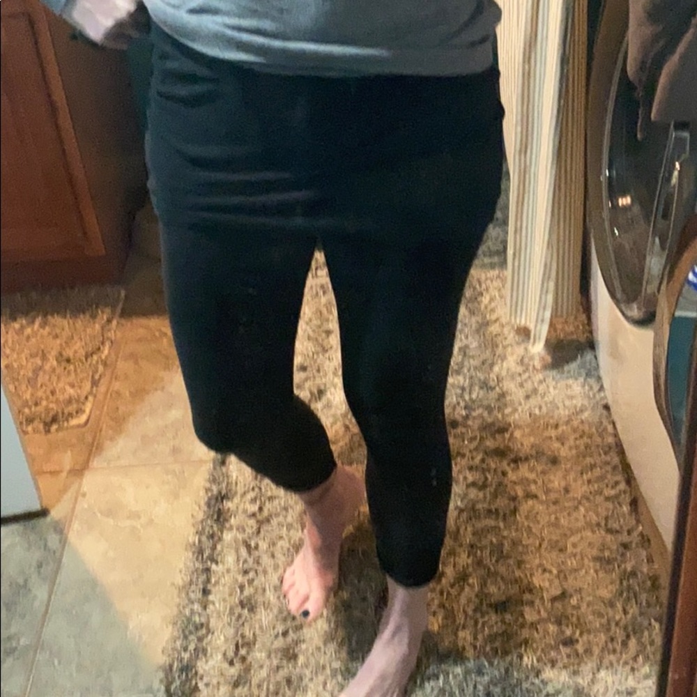 Black leggings with skirt